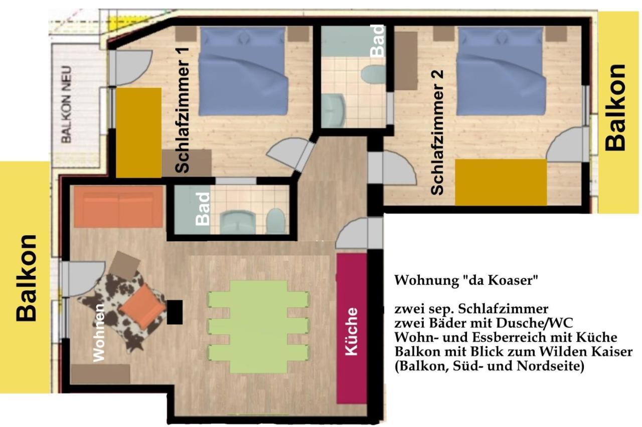 Kaiserapart Ellmau Zentrum Exterior foto